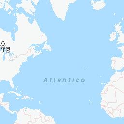 Mapa del Mundo — con nombres, hispanohablante